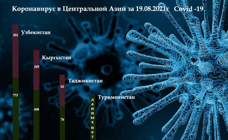 Koronavirus Centralnoj Azij za 19.08.2021g Covid 19 Dina Cronos Asia