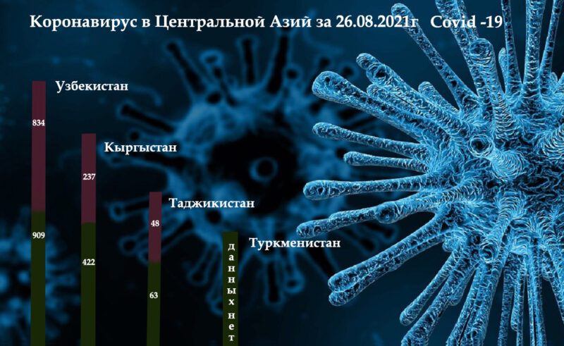 Koronavirus Centralnoj Azij za 26.08.2021g Covid 19 Dina Cronos Asia