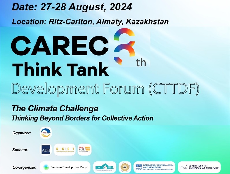 Join the Conversation on Climate Solutions: 8th CAREC Think Tank Development Forum in Almaty