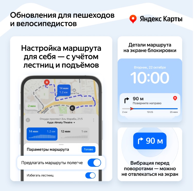 Yandex Qazaqstan добавил в Карты возможность избегать лестницы и резкие подъемы на пути