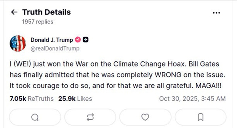 Билл Гейтс меняет курс: почему «зеленая повестка» трещит по швам