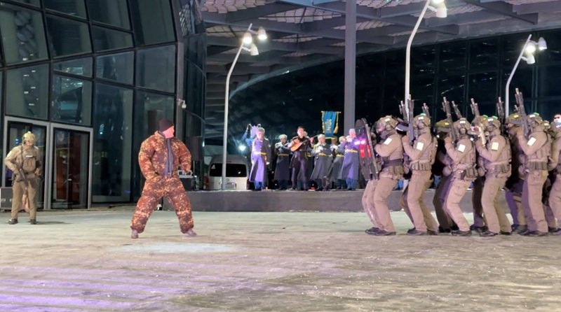 В Астане прошёл плац-концерт к 115-летию Бауыржана Момышұлы